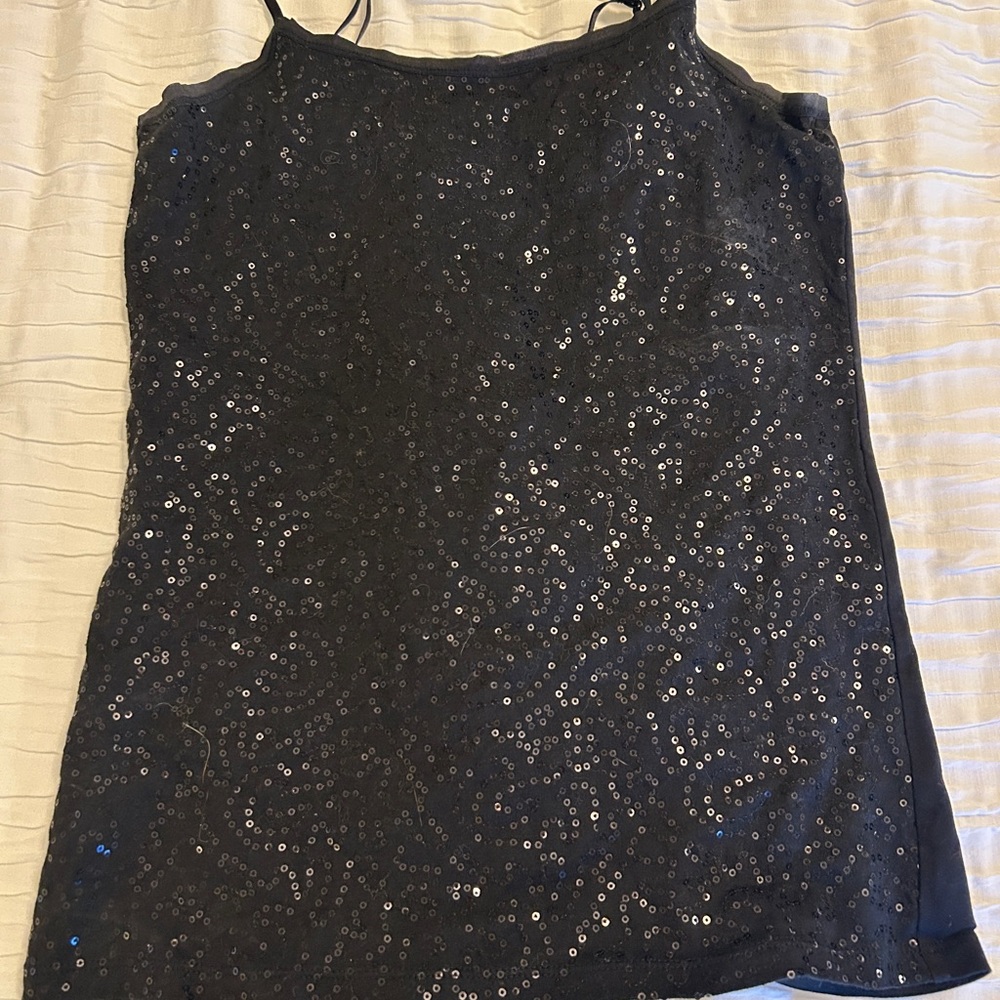 Y2k Black Sequin Camisole